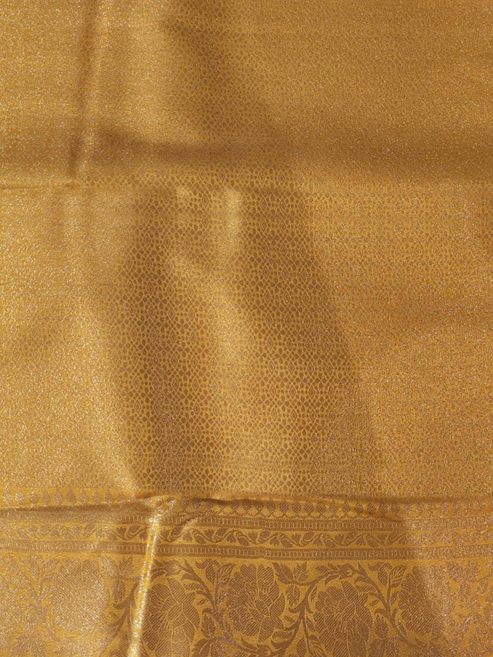 Yellow Woven Design Art Silk Kanjivaram Saree