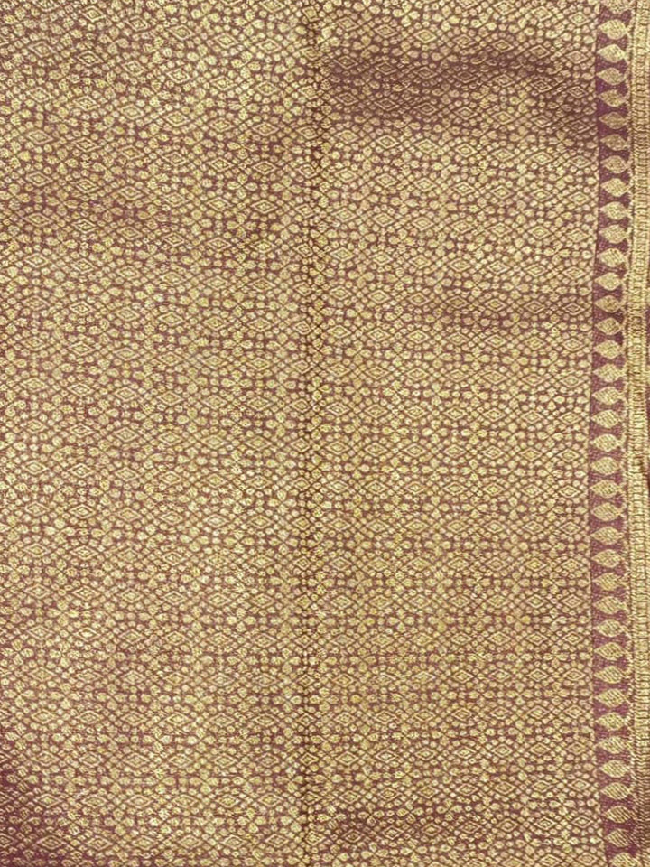 Maroon Woven Design Art Silk Kanjivaram Saree