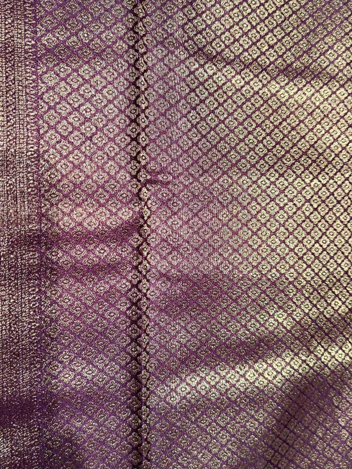 Maroon Woven Design Art Silk Kanjivaram Saree
