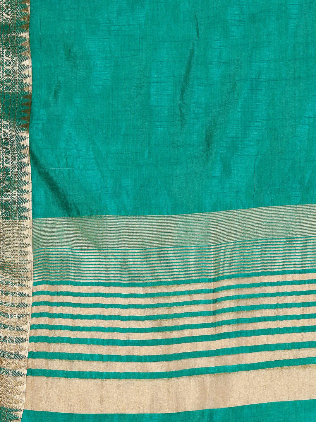 Green Woven Design Art Silk Saree