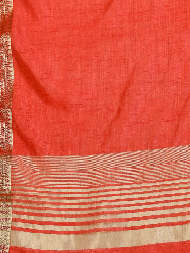 Pink Woven Design Art Silk Saree