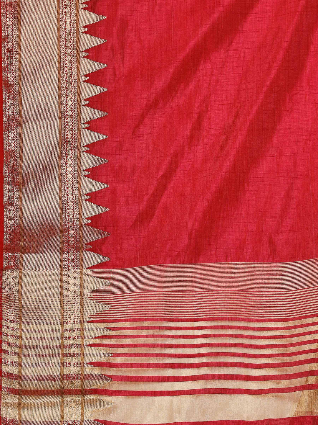 Wine Woven Design Art Silk Saree
