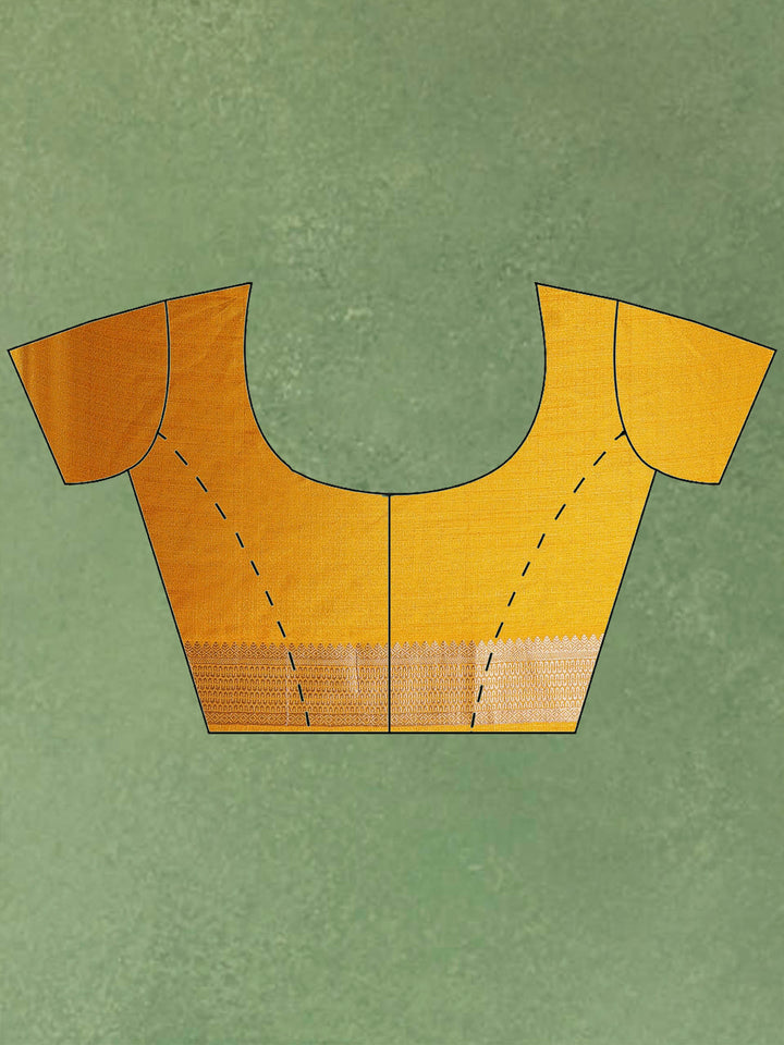 Mustard Woven Design Art Silk Saree