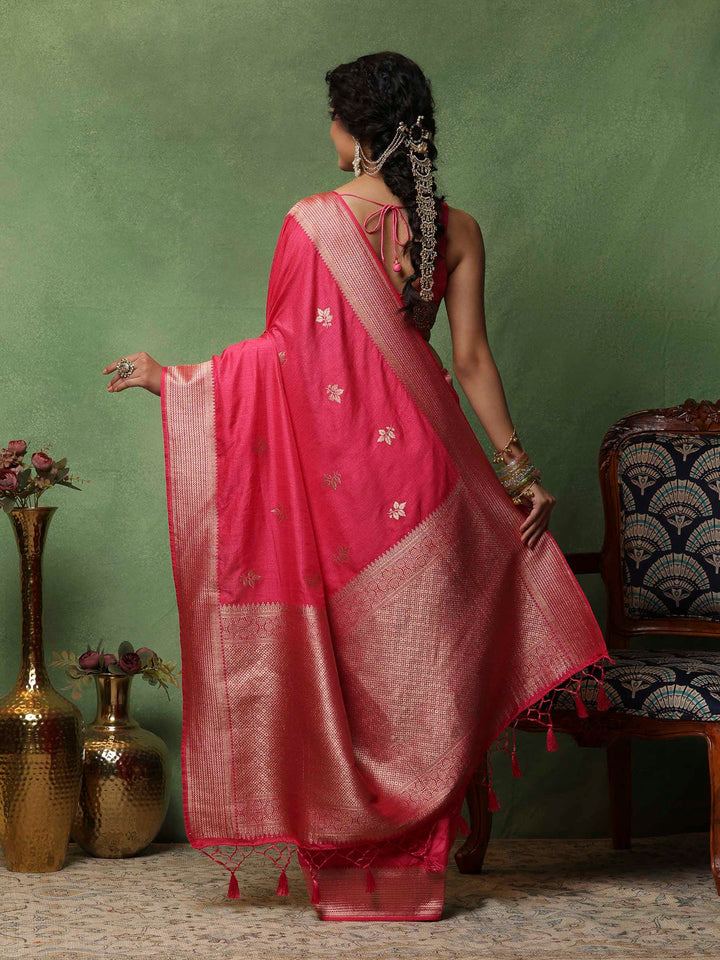 Rani Woven Design Art Silk Saree