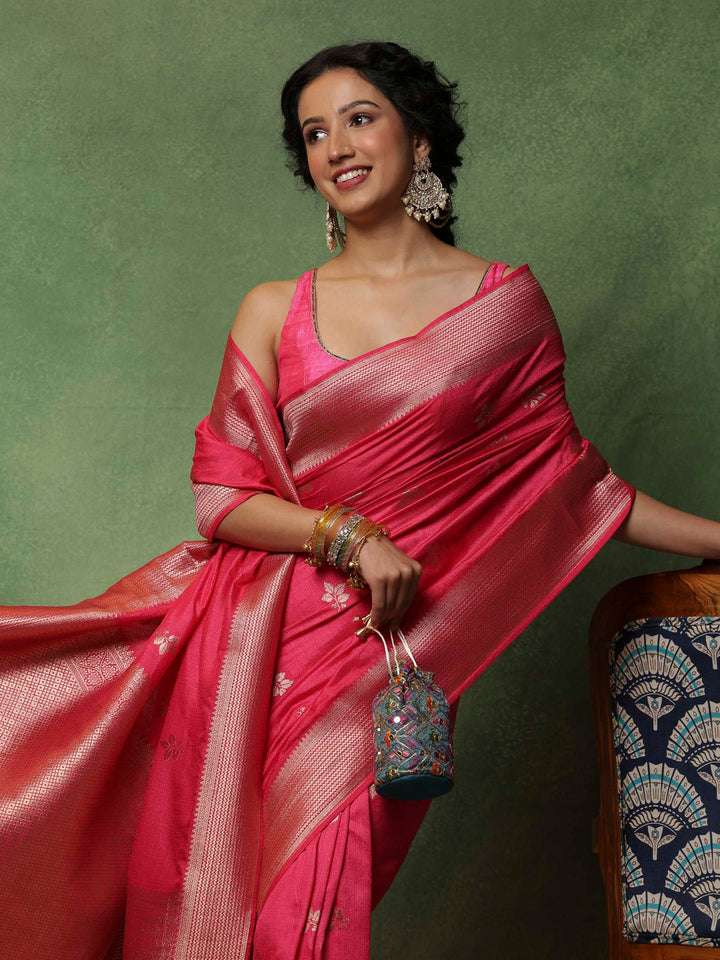 Rani Woven Design Art Silk Saree