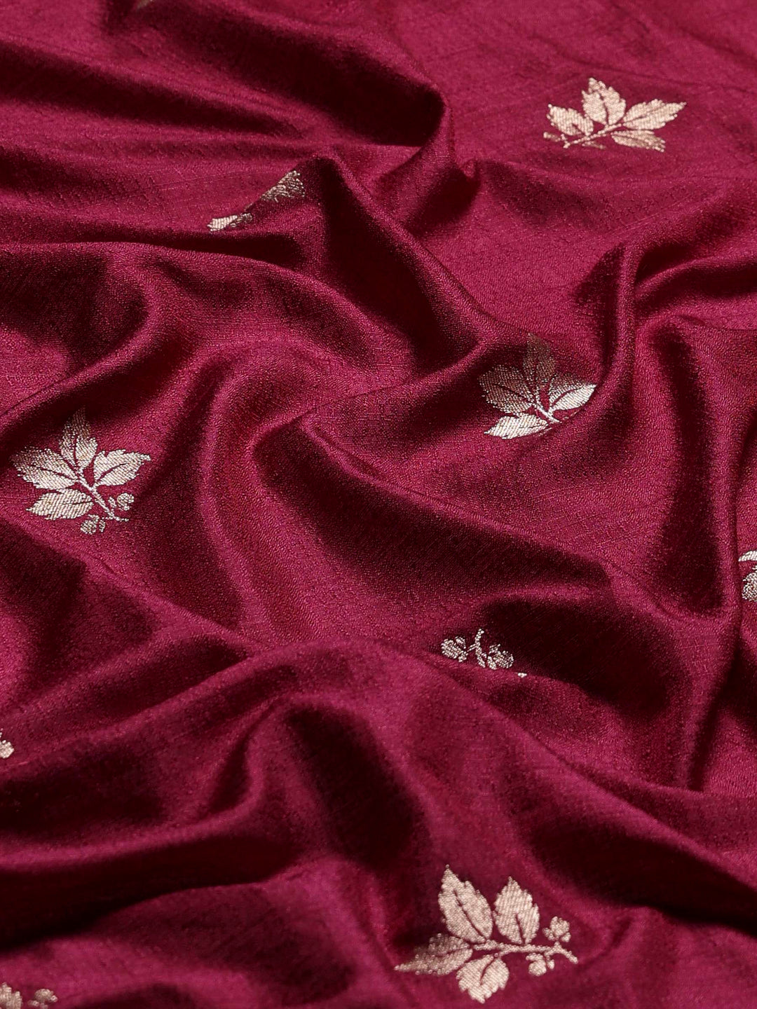 Wine Woven Design Art Silk Saree