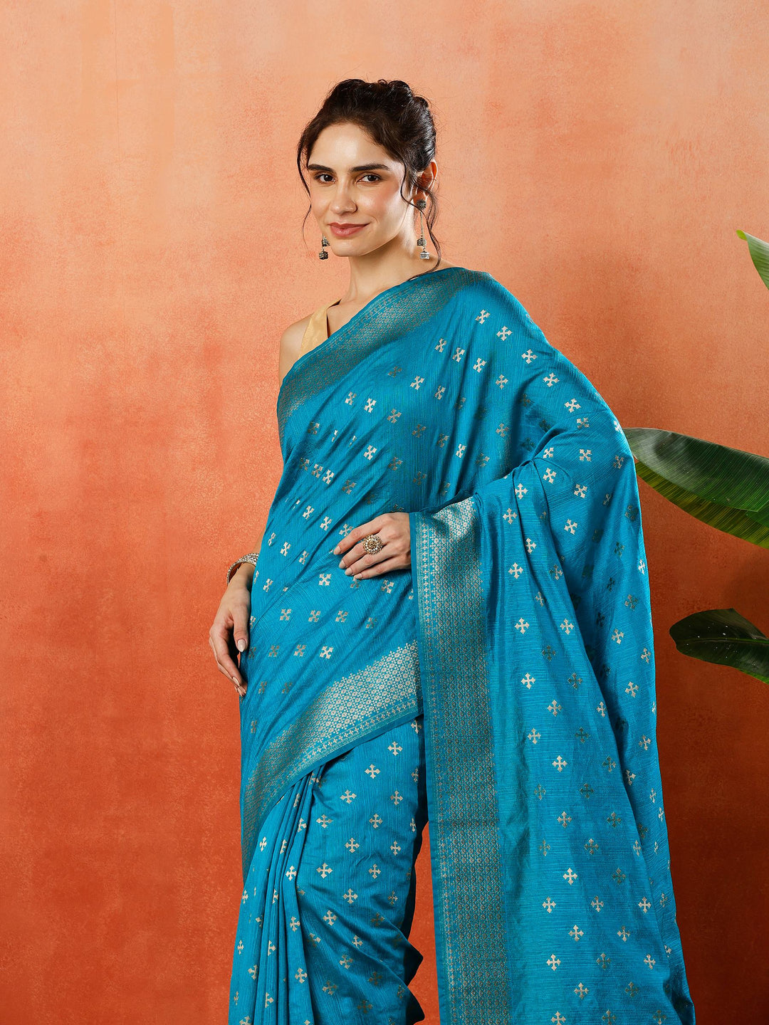 Woven Design Tussar Silk Saree