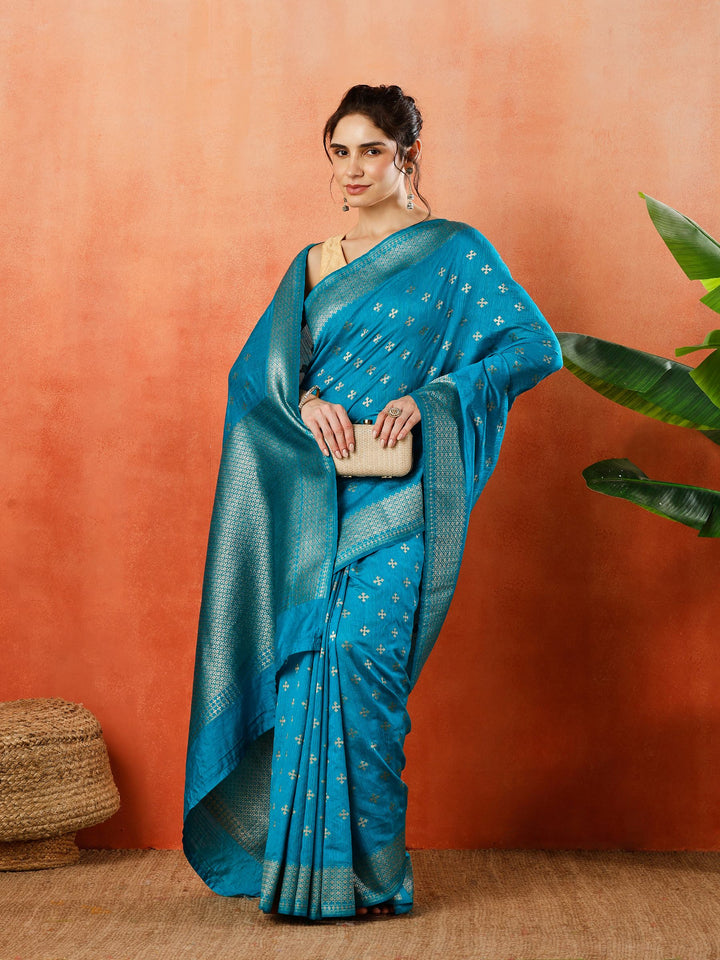 Woven Design Tussar Silk Saree