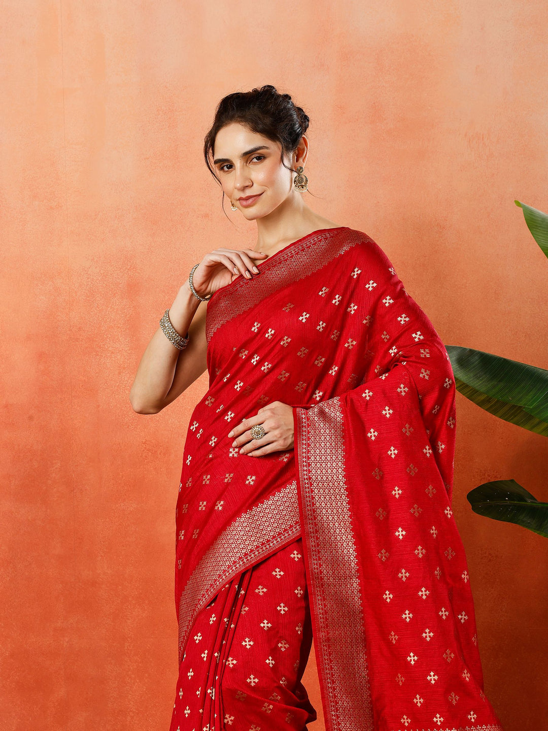 Woven Design Tussar Silk Saree