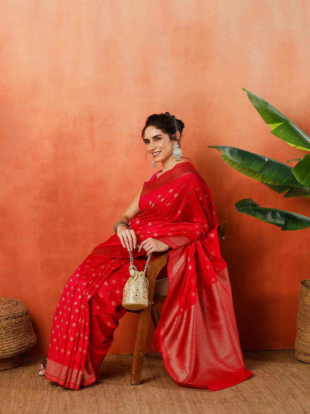 Woven Design Tussar Silk Saree