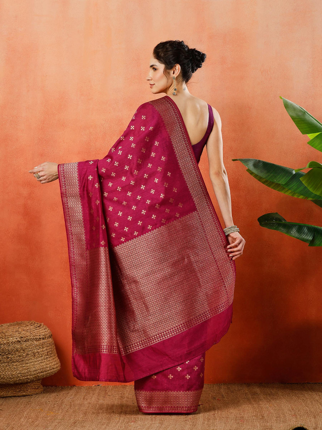 Woven Design Tussar Silk Saree