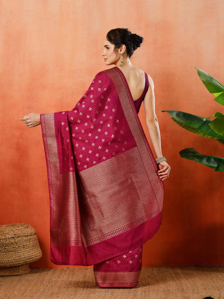 Woven Design Tussar Silk Saree