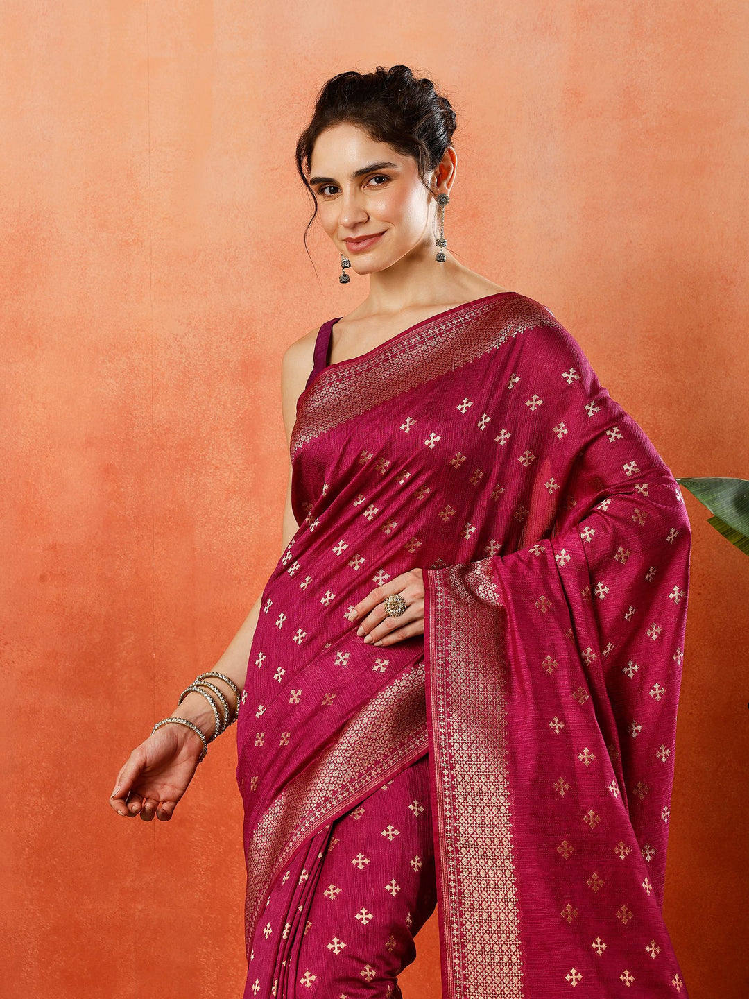 Woven Design Tussar Silk Saree