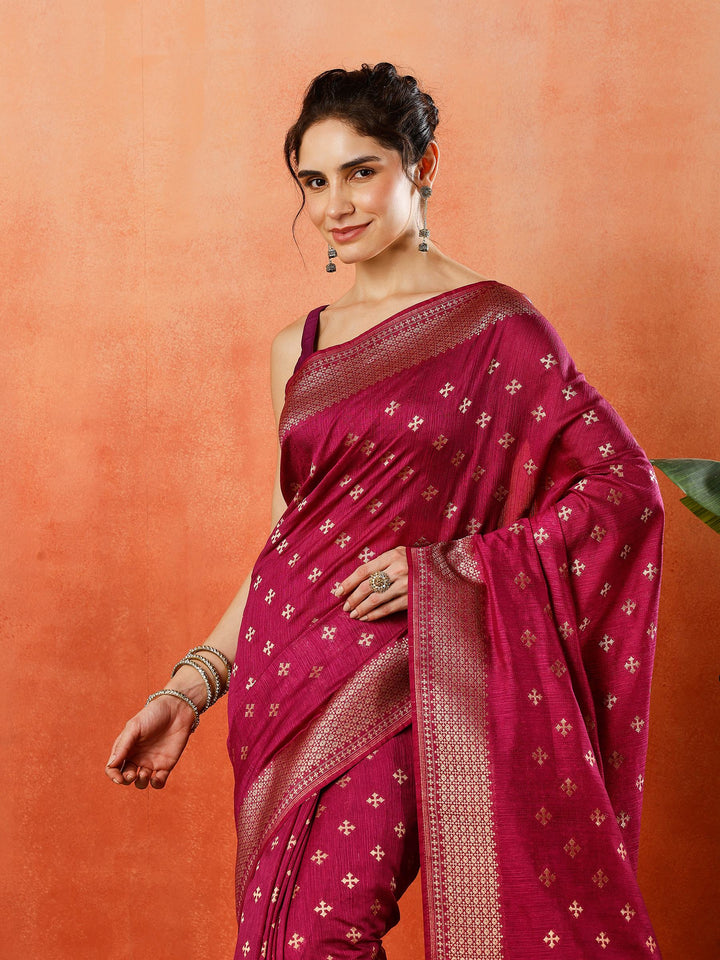 Woven Design Tussar Silk Saree