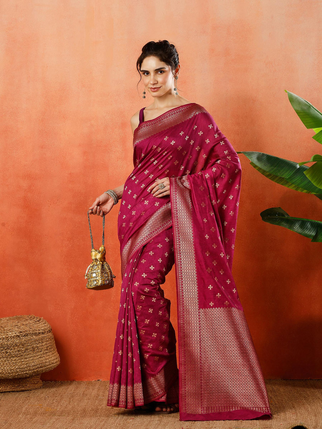 Woven Design Tussar Silk Saree