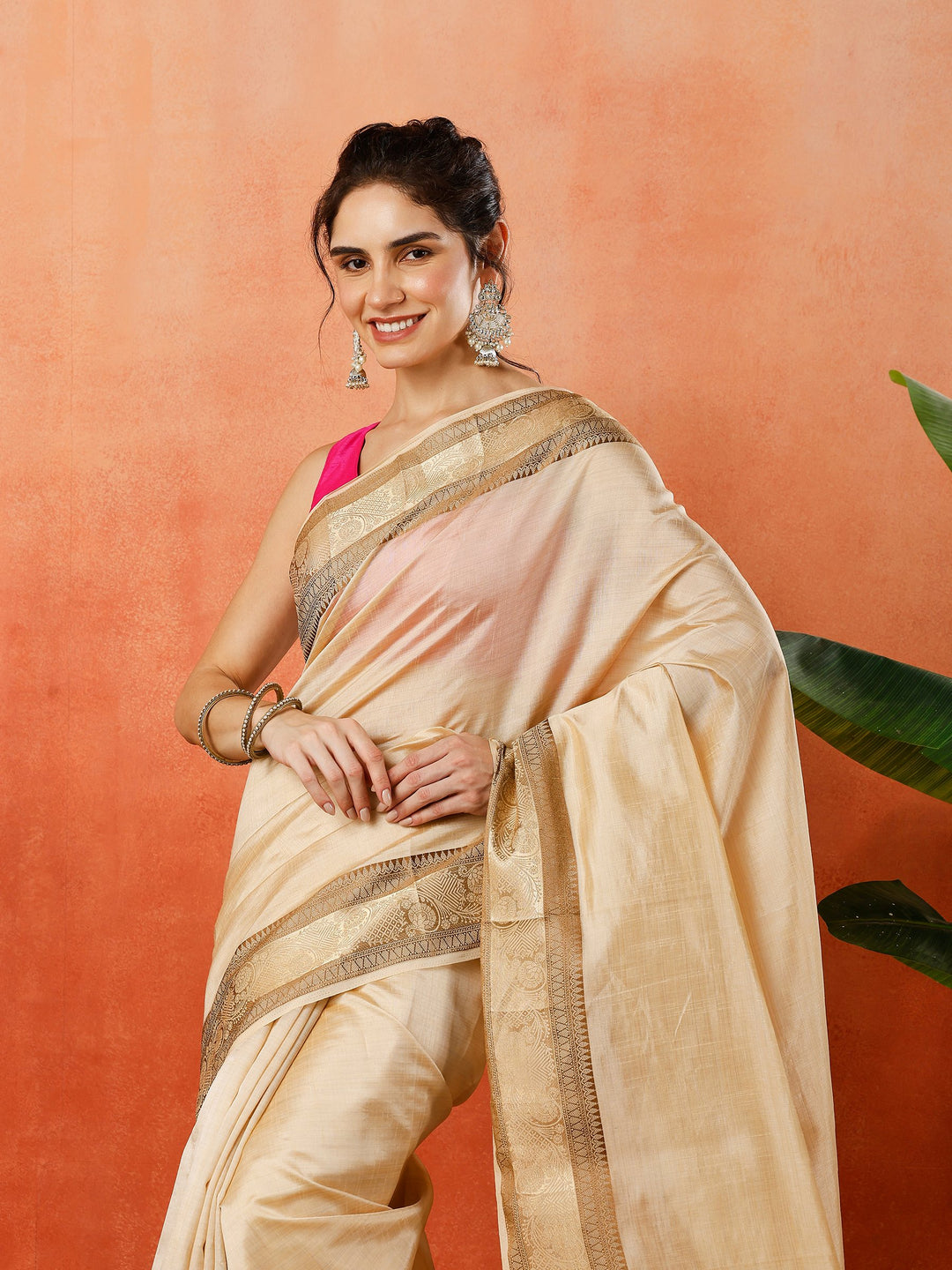 Woven Design Tussar Silk Saree