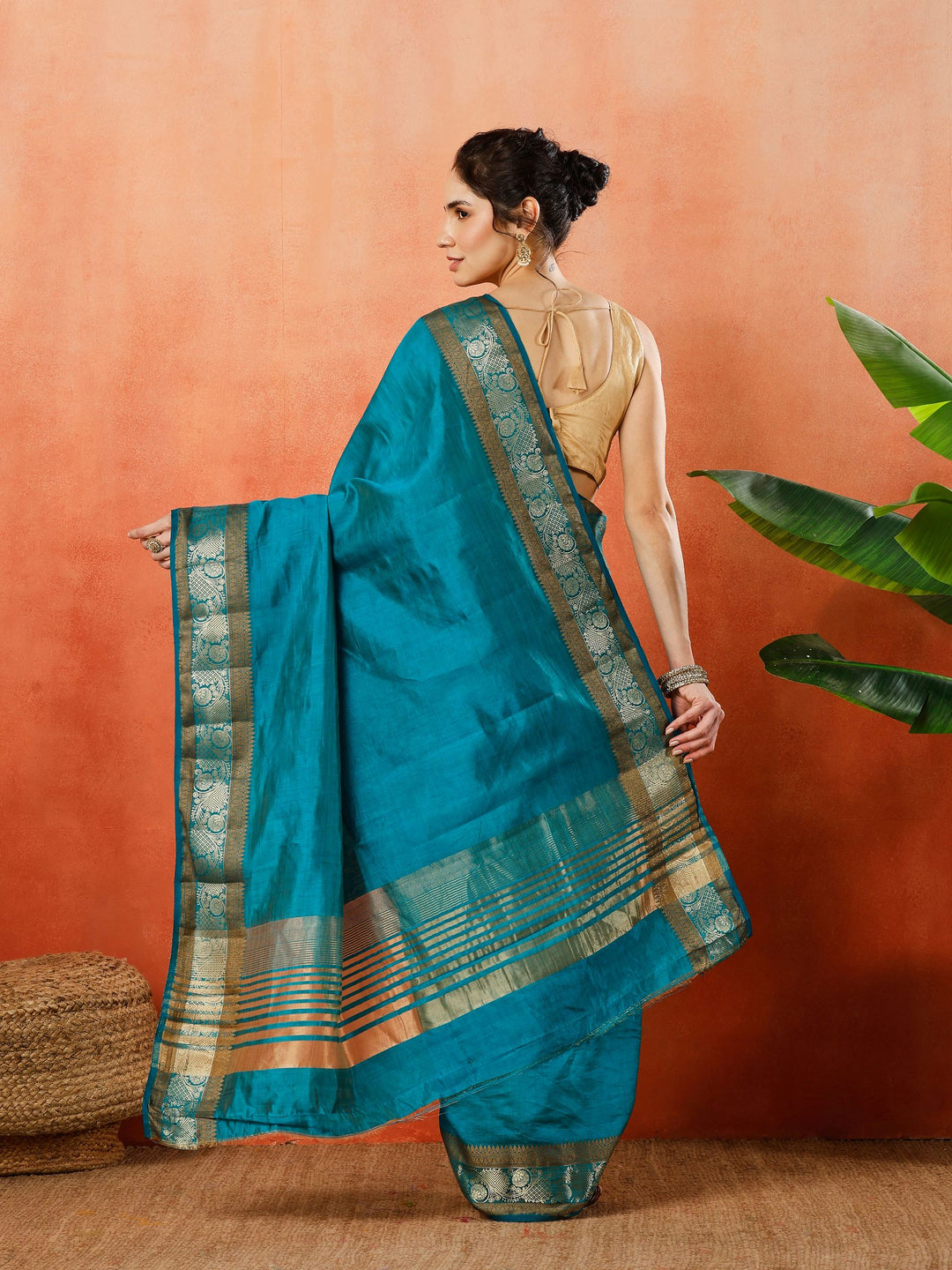 Woven Design Tussar Silk Saree