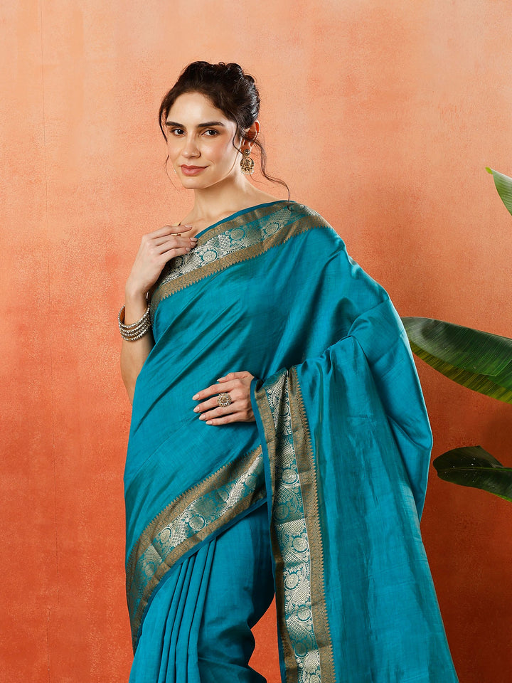 Woven Design Tussar Silk Saree
