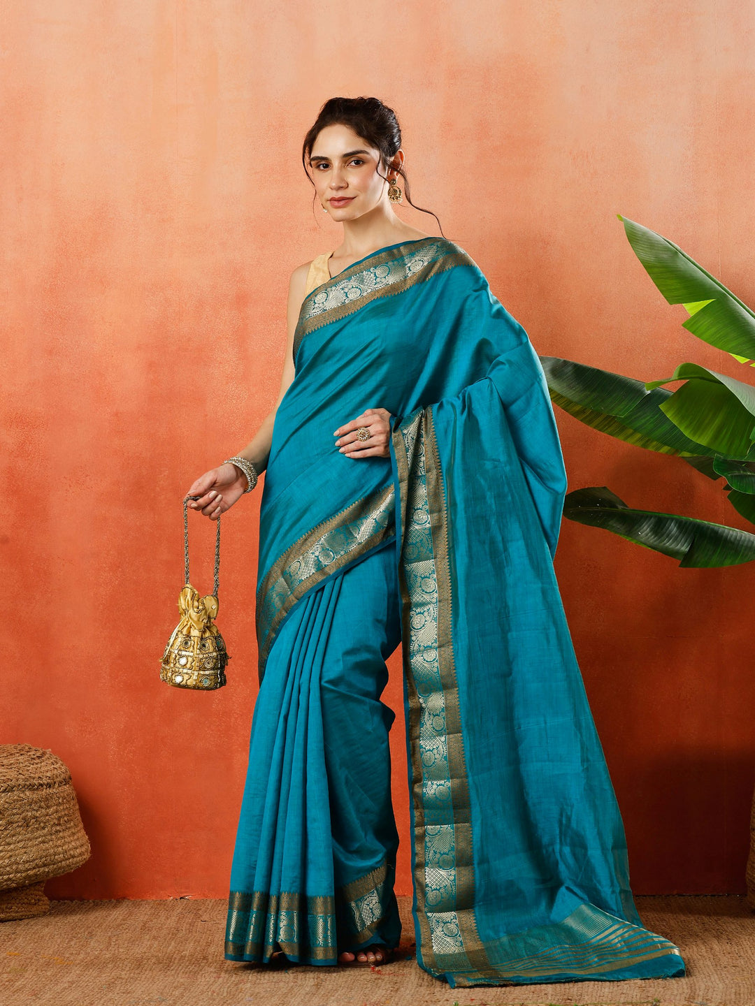 Woven Design Tussar Silk Saree
