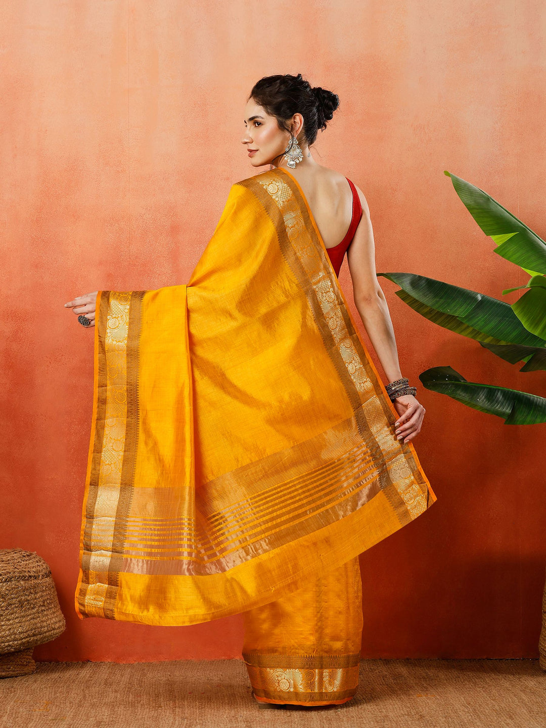 Woven Design Tussar Silk Saree