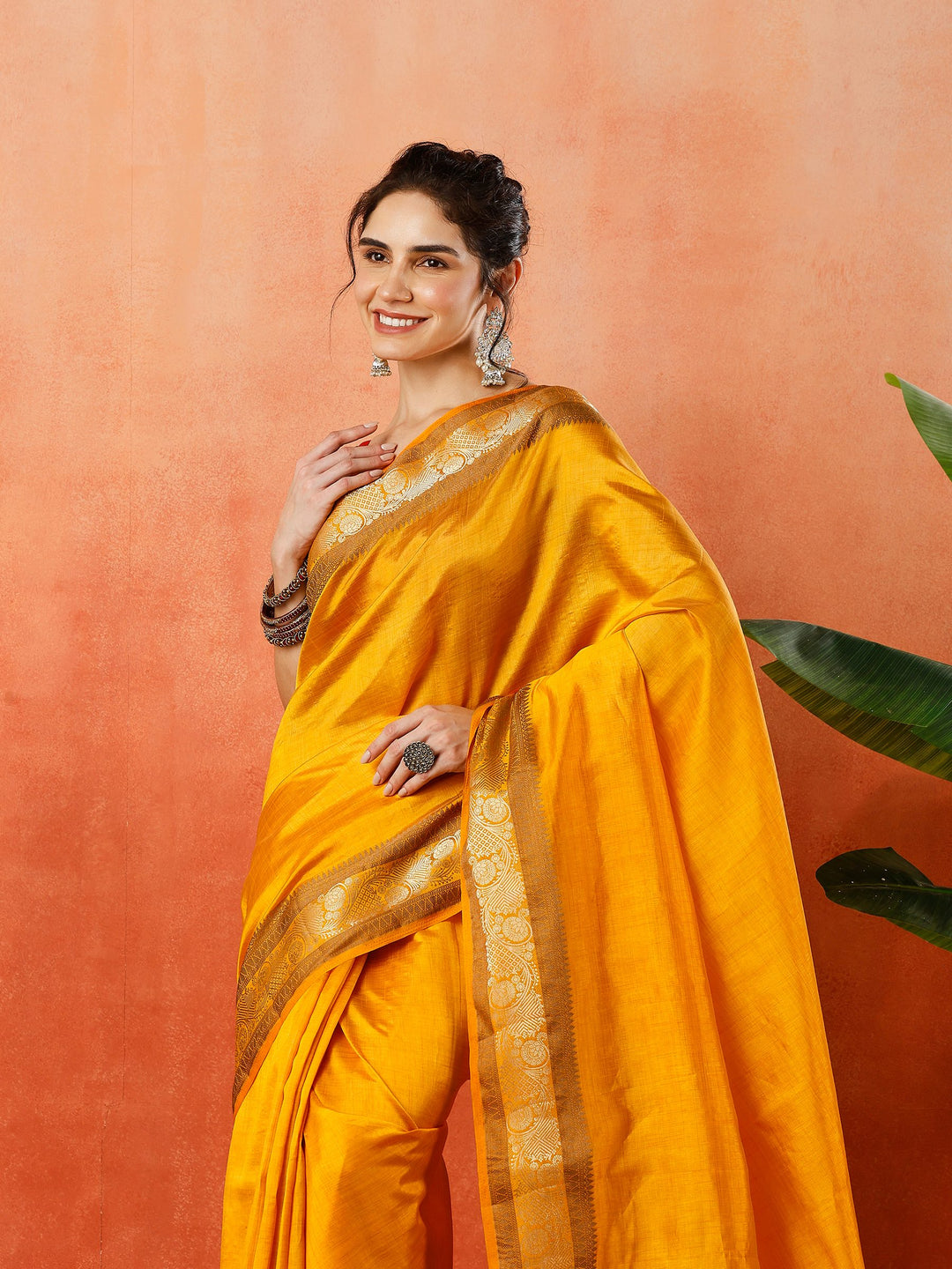 Woven Design Tussar Silk Saree