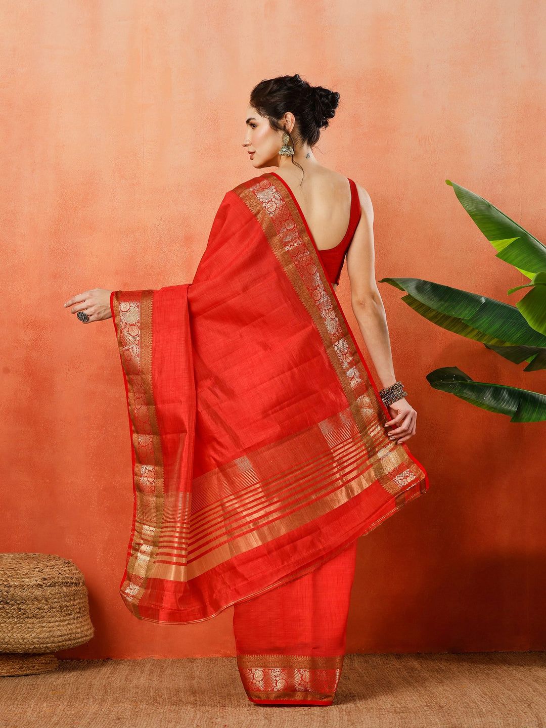 Woven Design Tussar Silk Saree