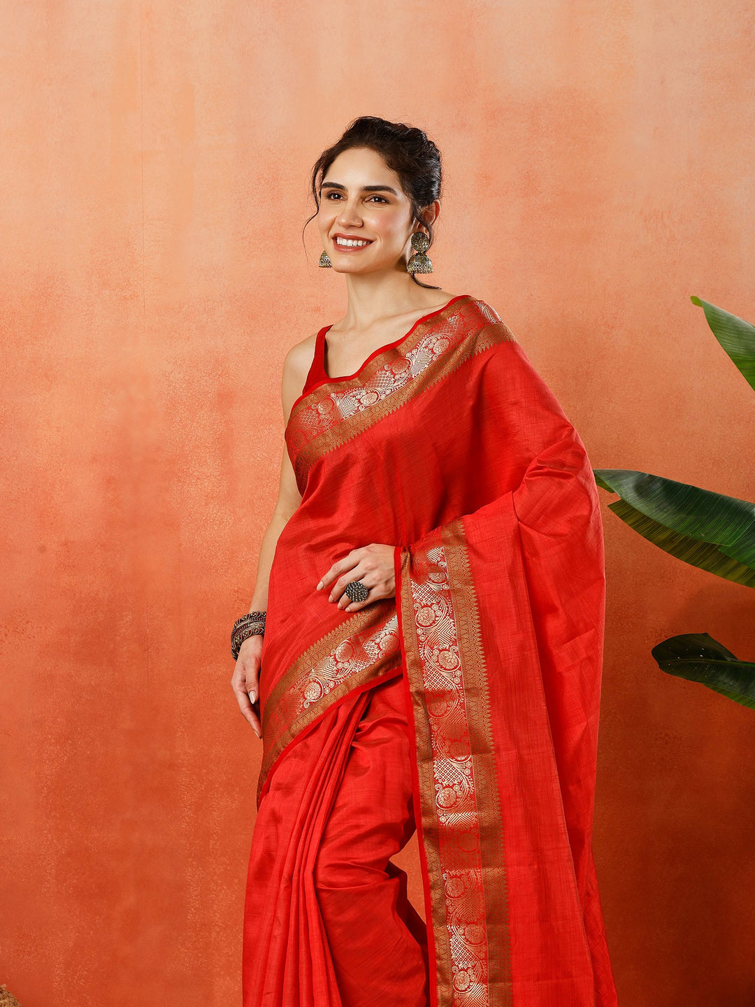 Woven Design Tussar Silk Saree