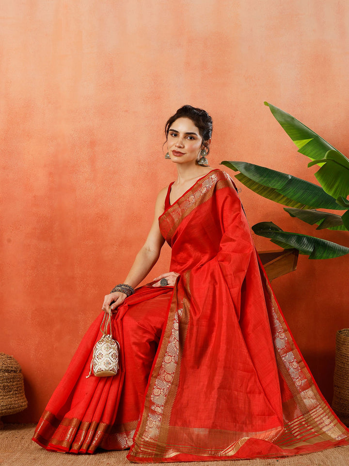 Woven Design Tussar Silk Saree