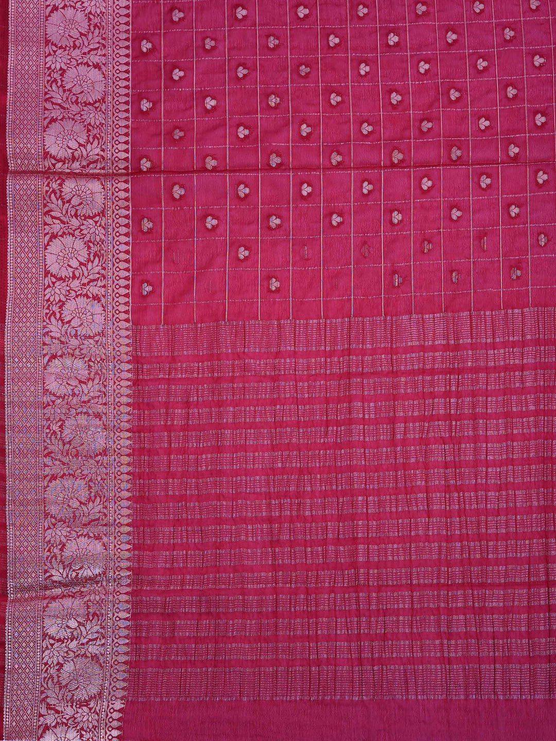 Wine Zari Work Crepe Saree