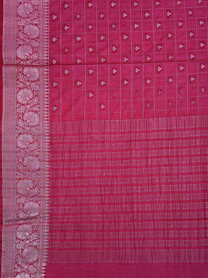 Wine Zari Work Crepe Saree