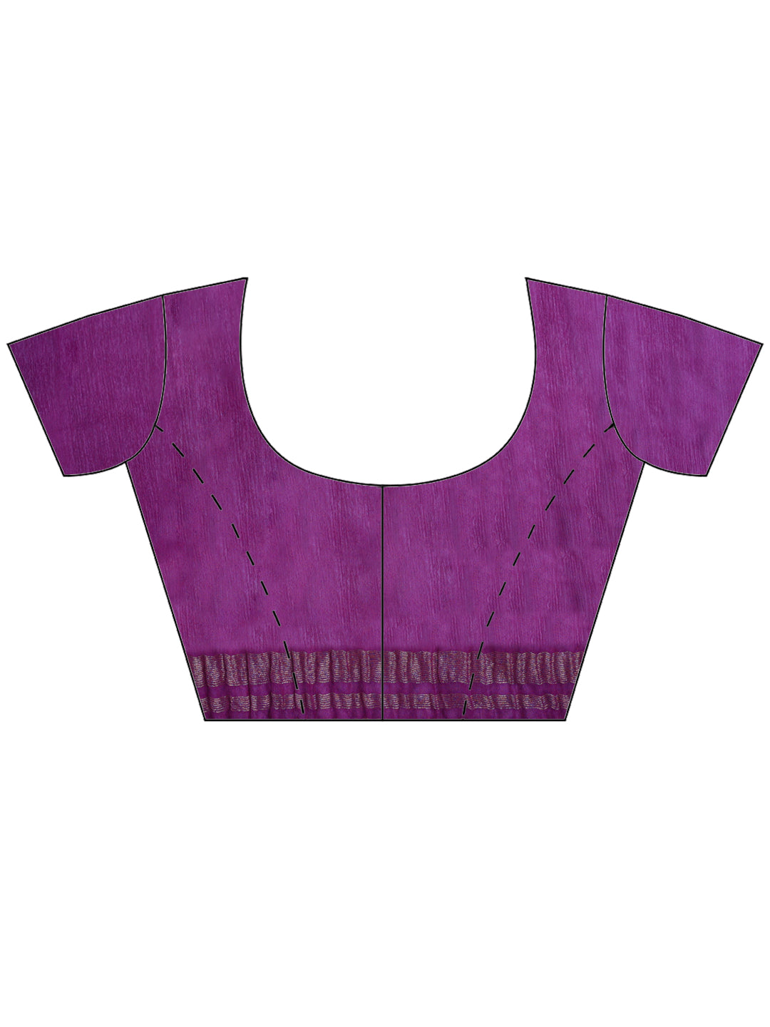 Purple Zari Work Chiffon Saree