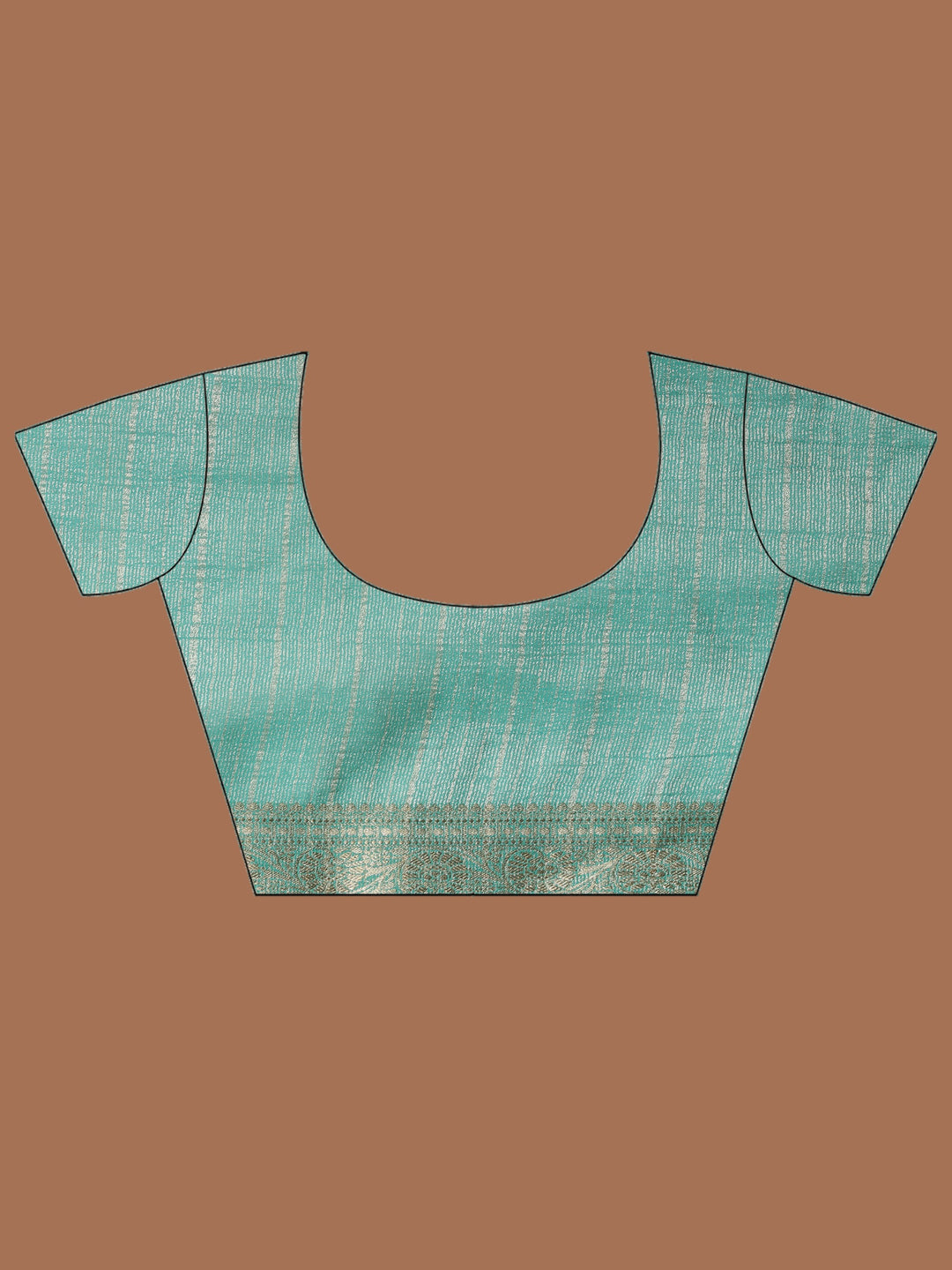 Rama Green Zari Work Chiffon Saree