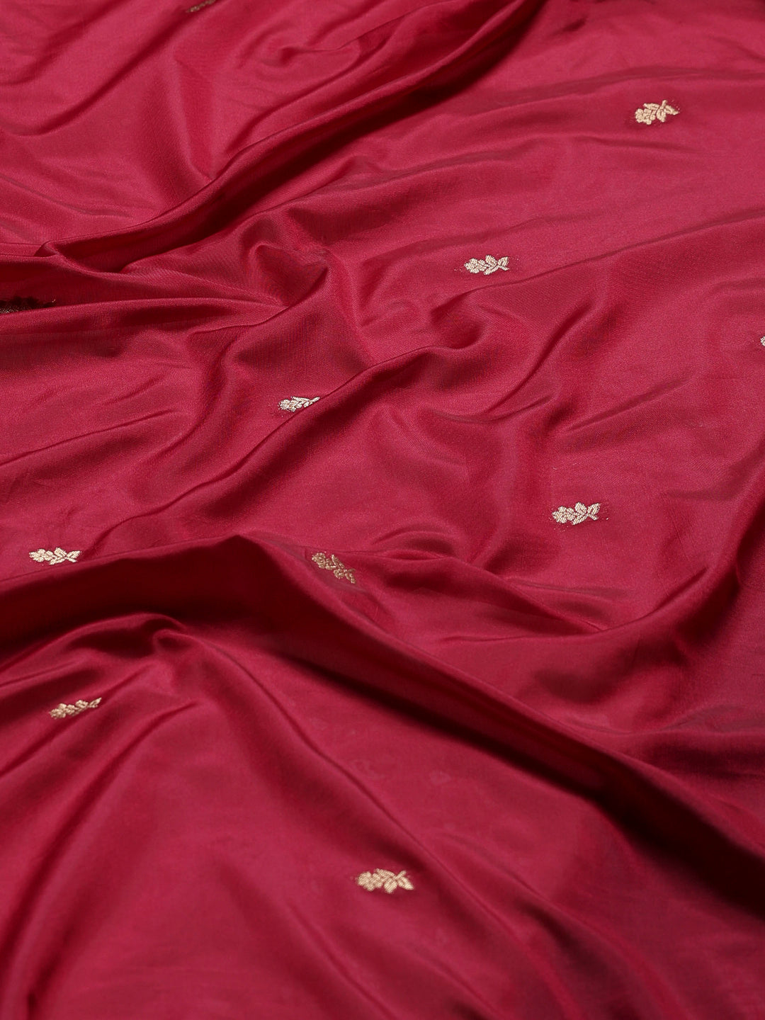 Magenta Woven Design Art Silk Saree