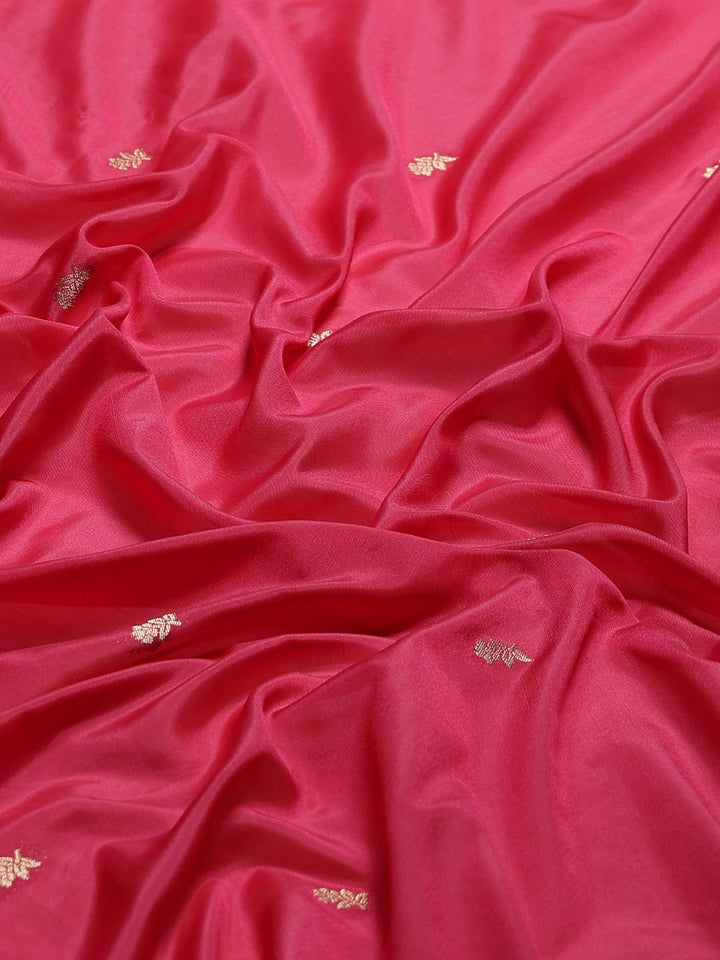 Pink Woven Design Art Silk Saree