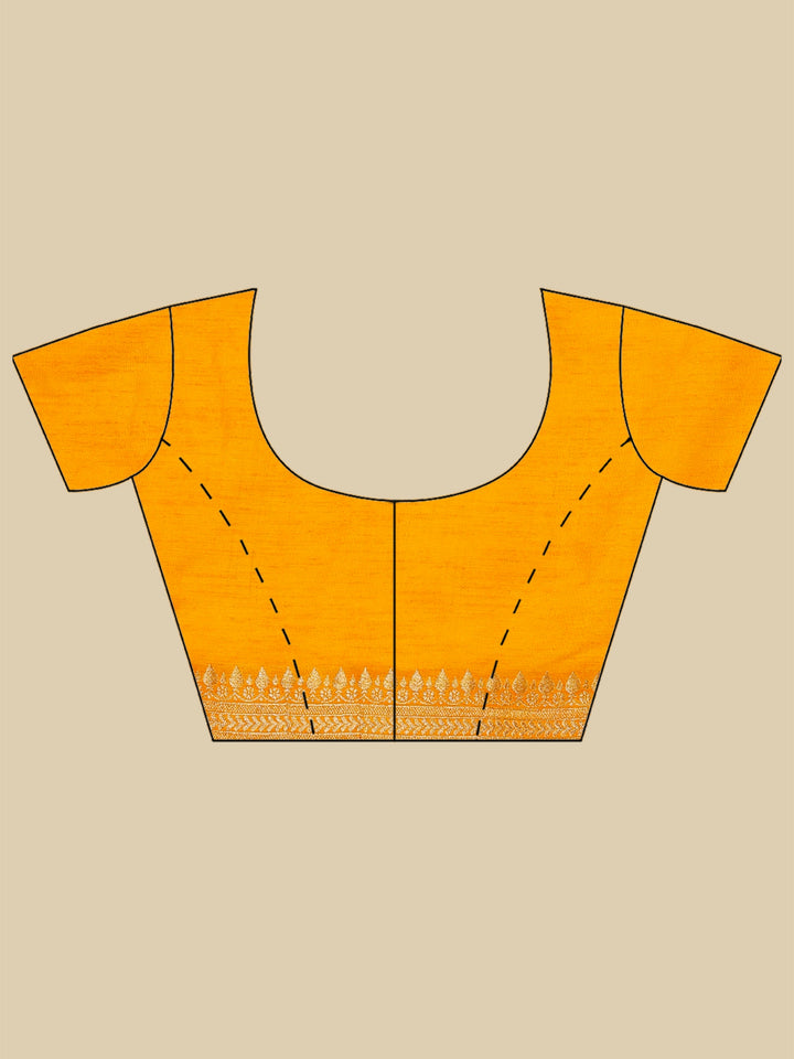 Mustard Woven Design Art Silk Saree