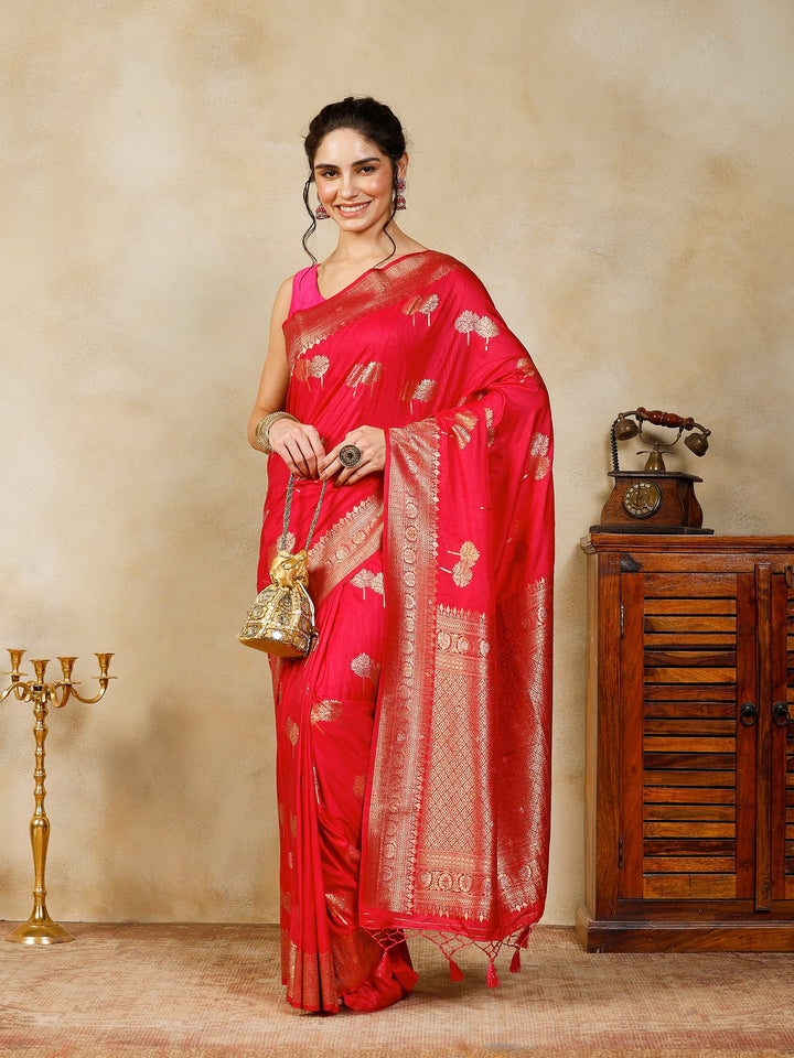 Rani Woven Design Art Silk Saree
