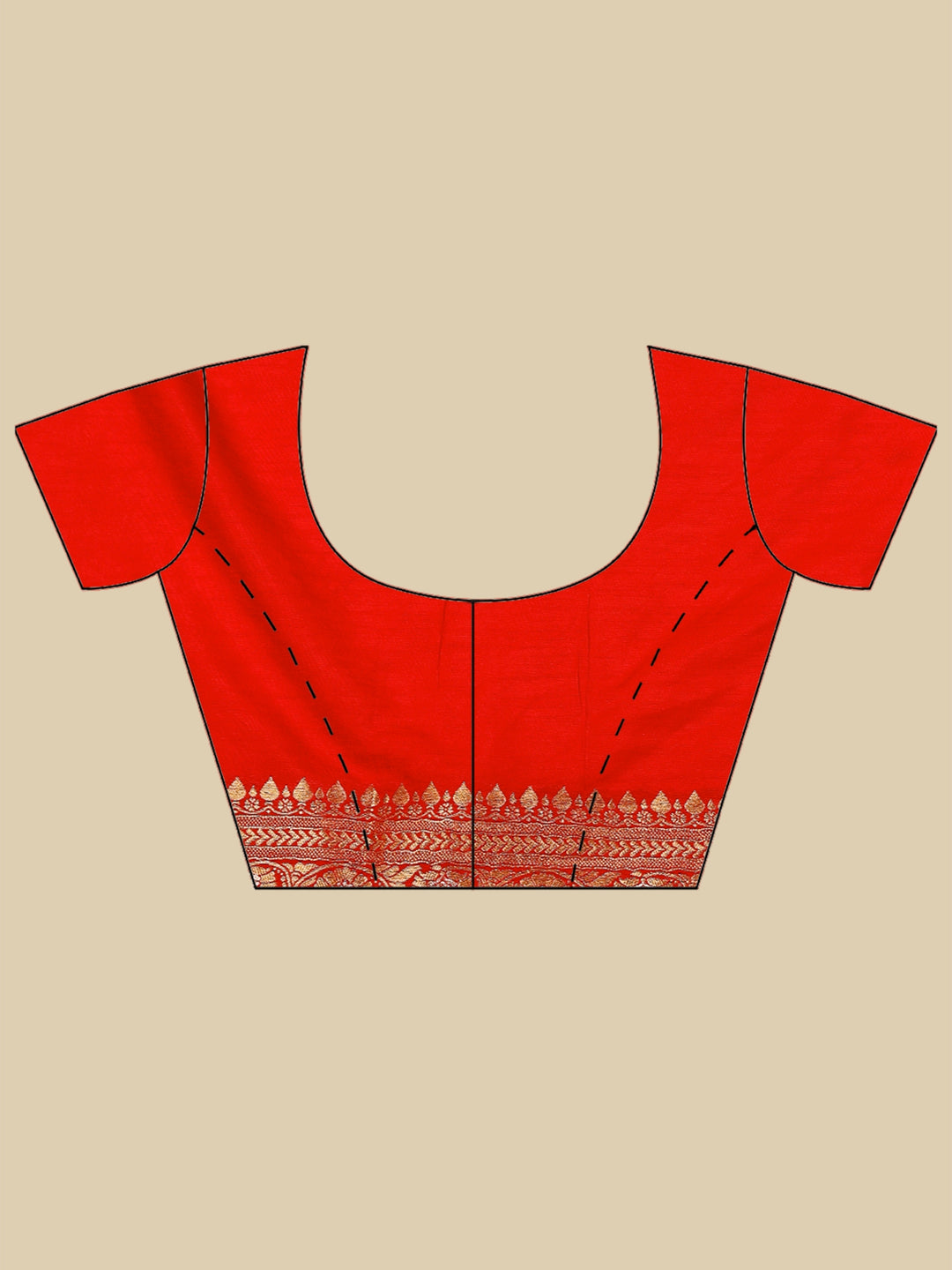 Red Woven Design Art Silk Saree