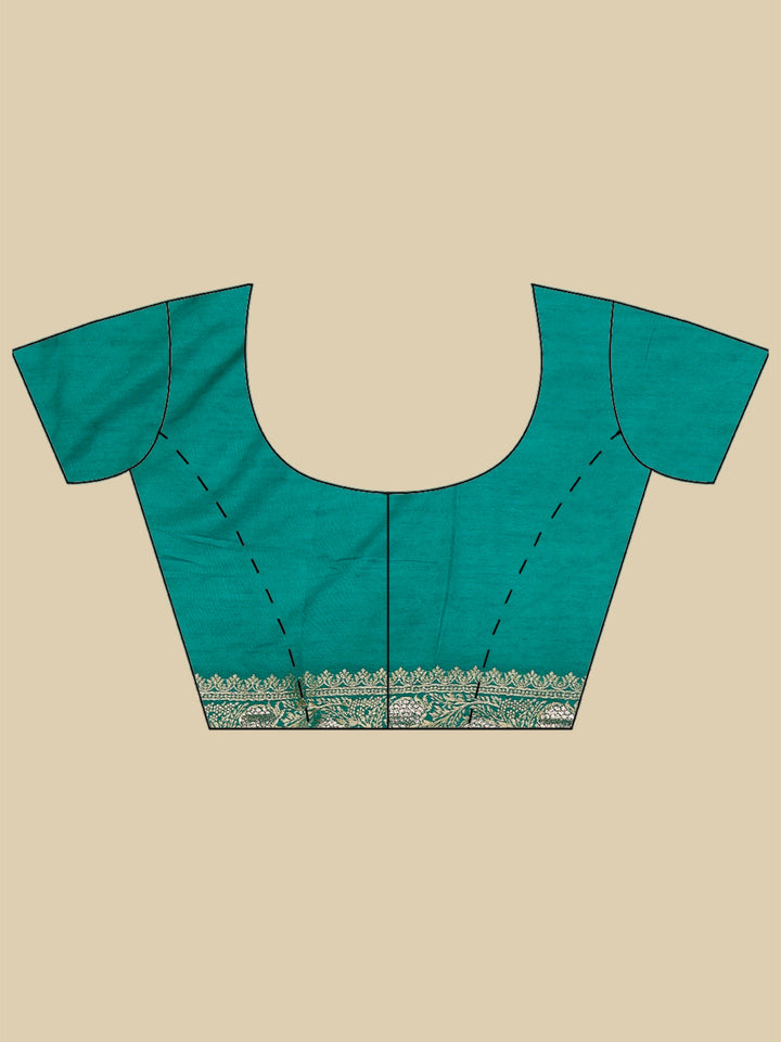 Green Woven Design Art Silk Saree