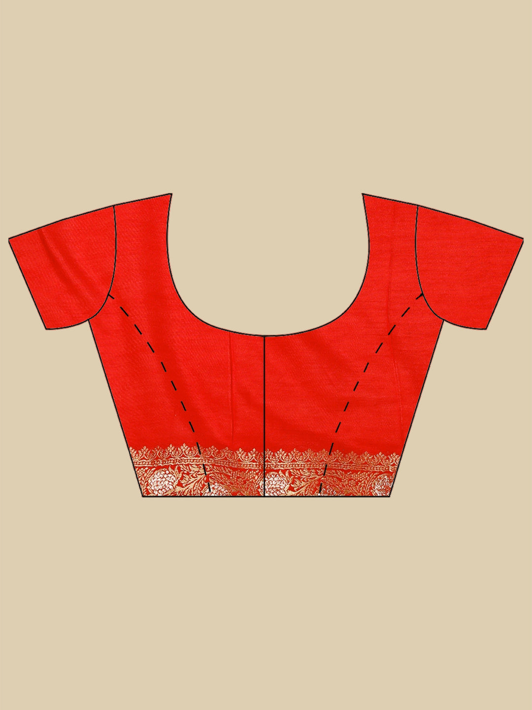 Red Woven Design Art Silk Saree