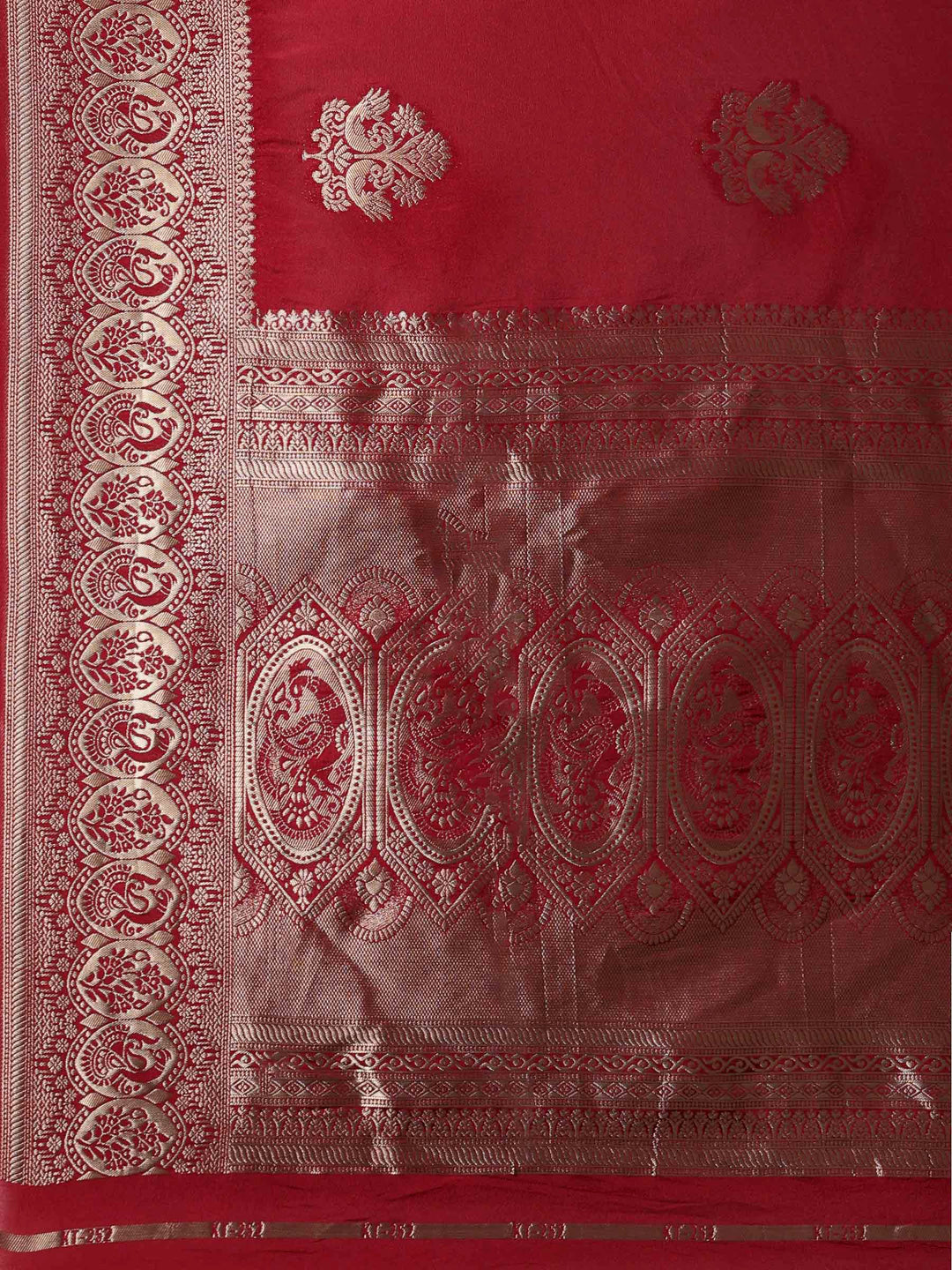 Wine Woven Design Art Silk Saree