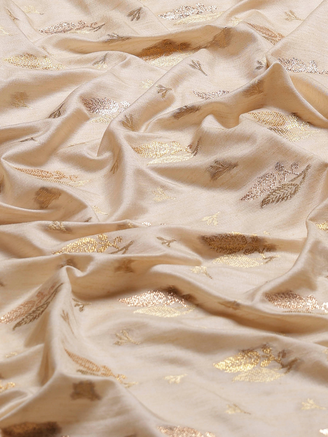 Beige Woven Design Art Silk Saree
