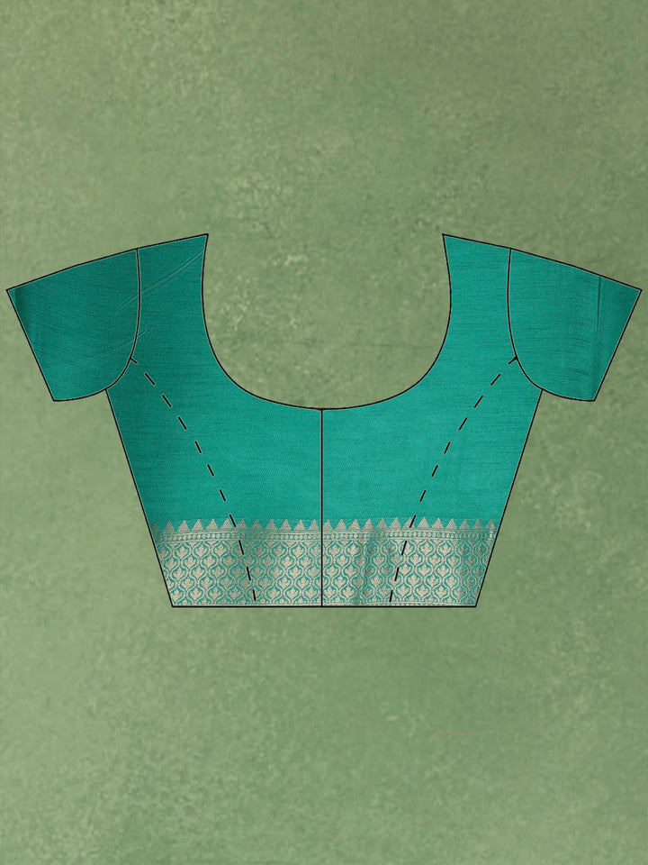 Green Woven Design Art Silk Saree