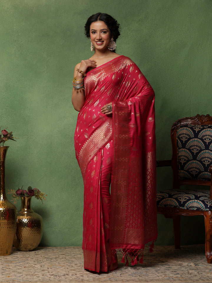 Rani Woven Design Art Silk Saree