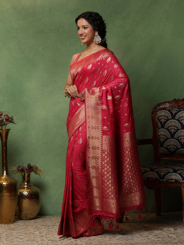 Rani Woven Design Art Silk Saree