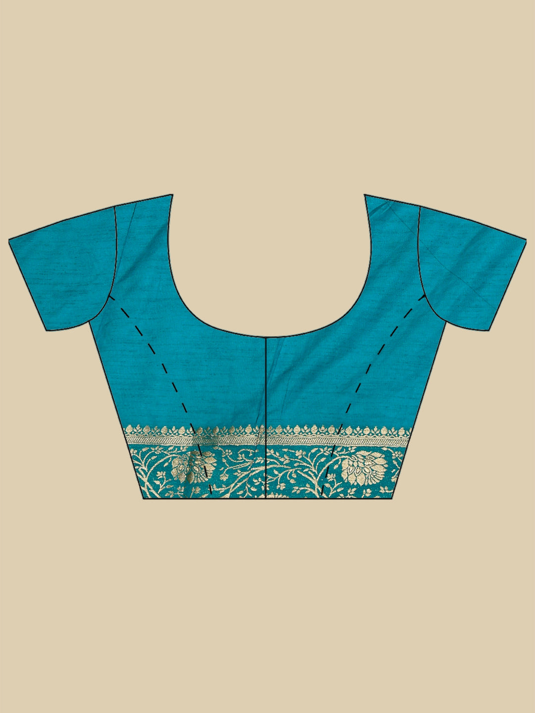 Lake Blue Woven Design Art Silk Saree