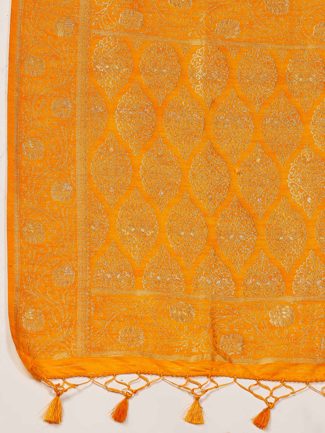 Mustard Woven Design Art Silk Saree