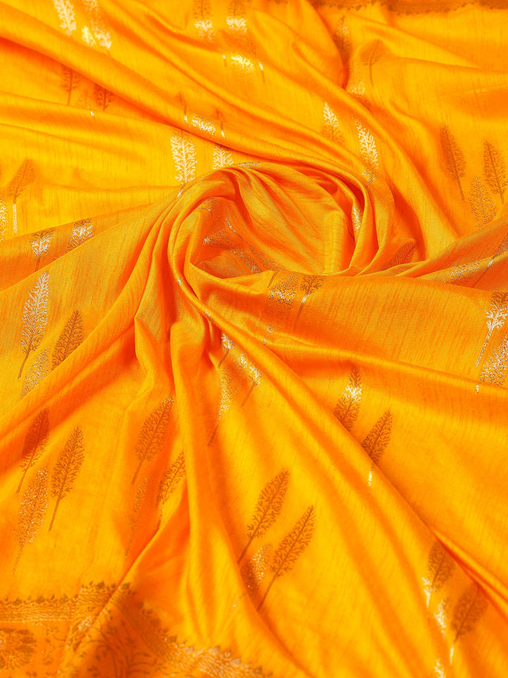 Mustard Woven Design Art Silk Saree
