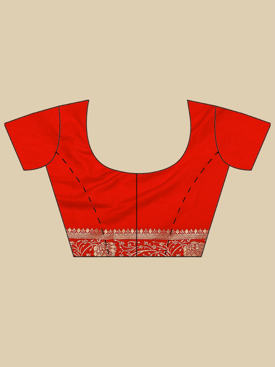 Red Woven Design Art Silk Saree