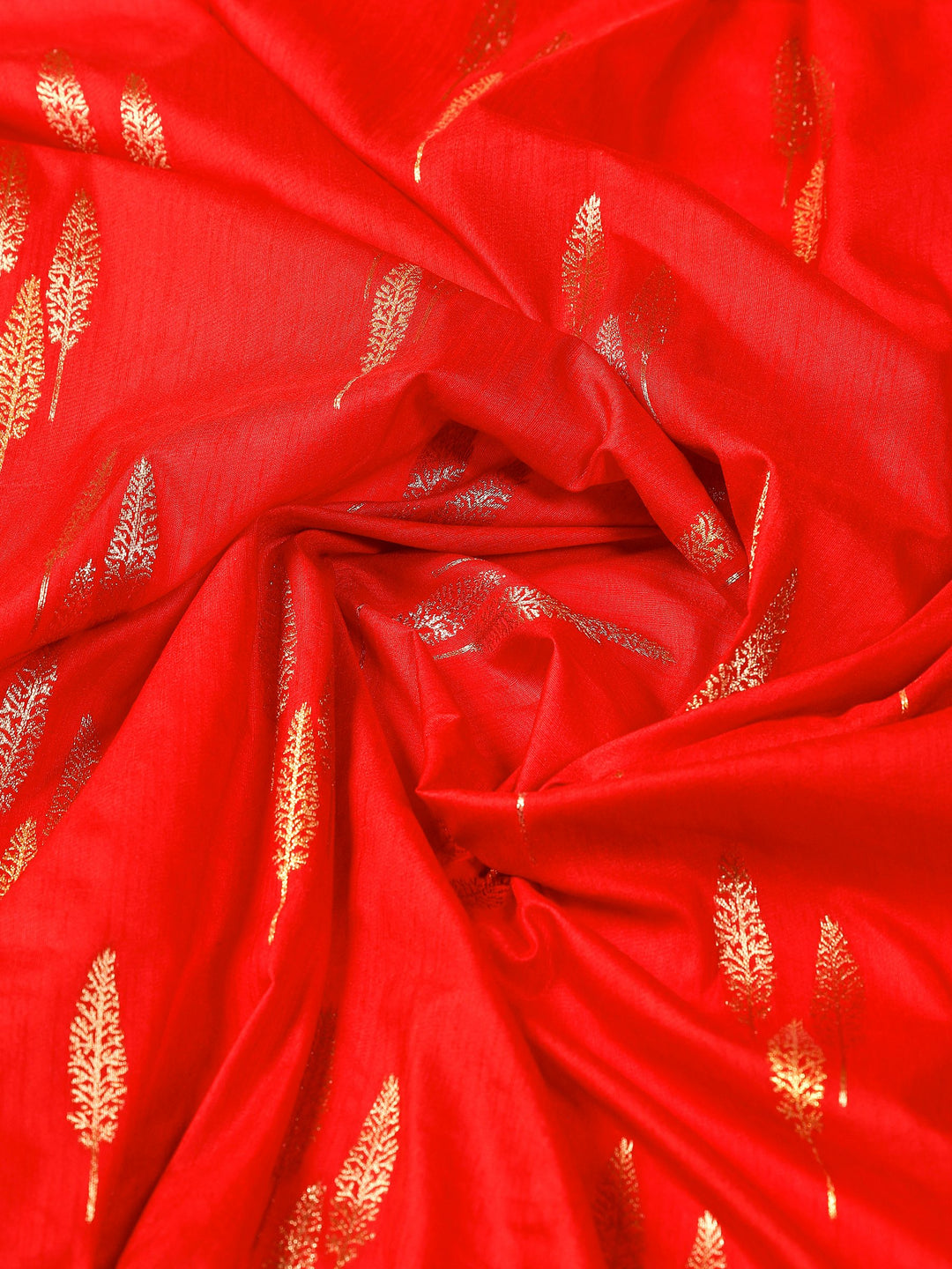 Red Woven Design Art Silk Saree