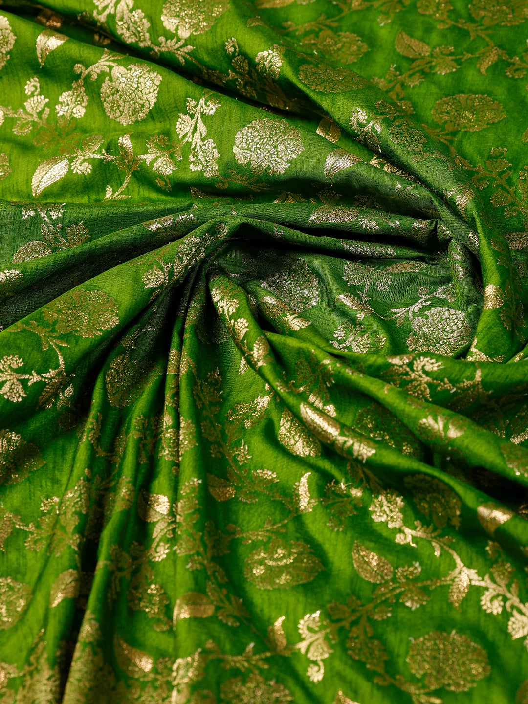 Green Woven Design Art Silk Saree